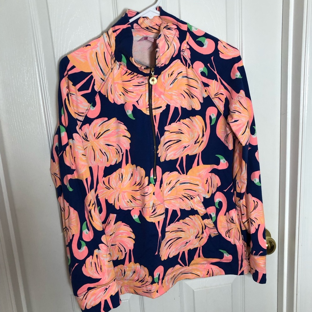 Lilly Pulitzer UPF 50+ Skipper Popover in “Gimme Some Leg”